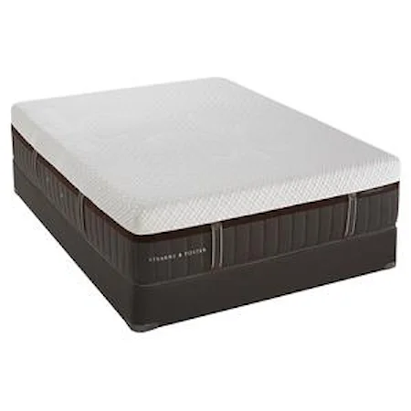 Queen Cushion Firm Hybrid Mattress and Low Profile Foundation